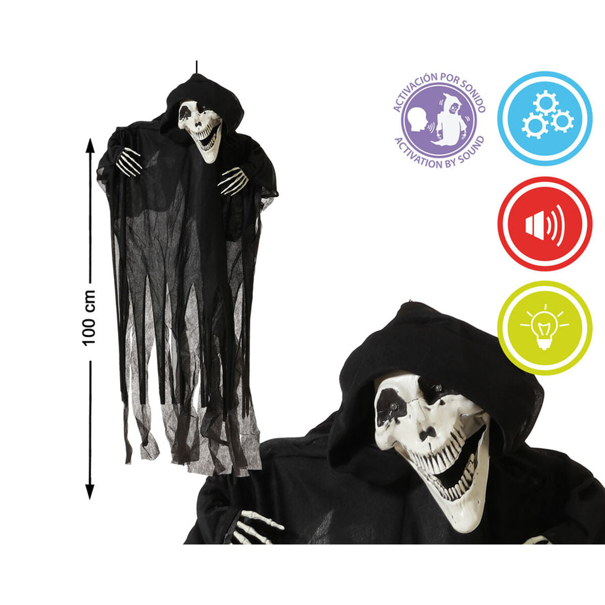 Halloweendekorationer 100 cm-Hem och matlagning, Heminredning-BigBuy Carnival-peaceofhome.se