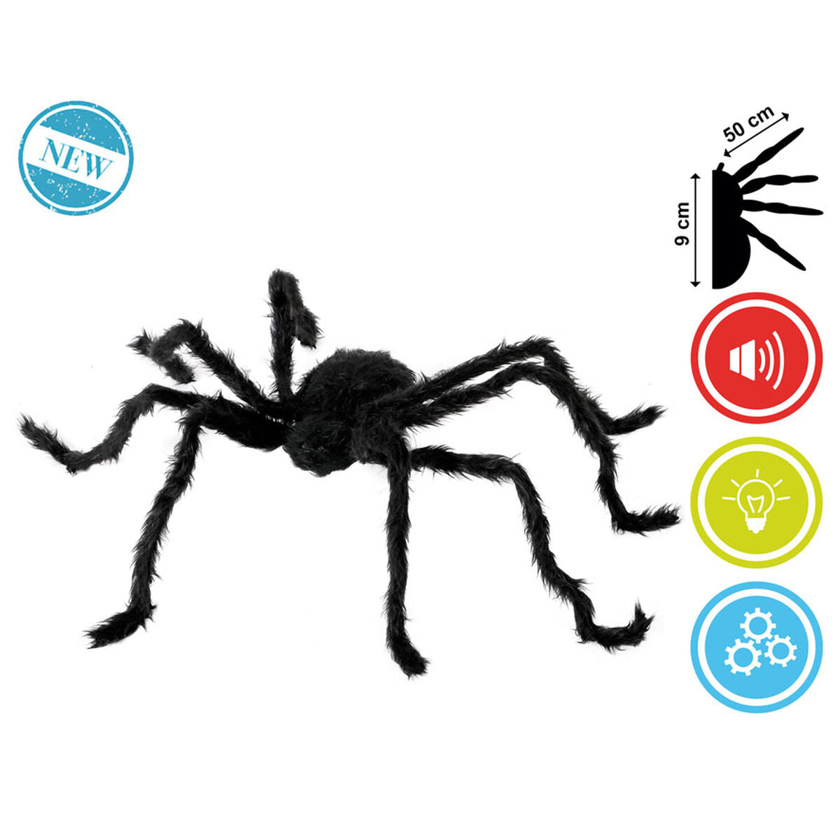 Halloweendekorationer 100 x 20 x 9 cm Svart Spindel-Hem och matlagning, Heminredning-BigBuy Carnival-peaceofhome.se