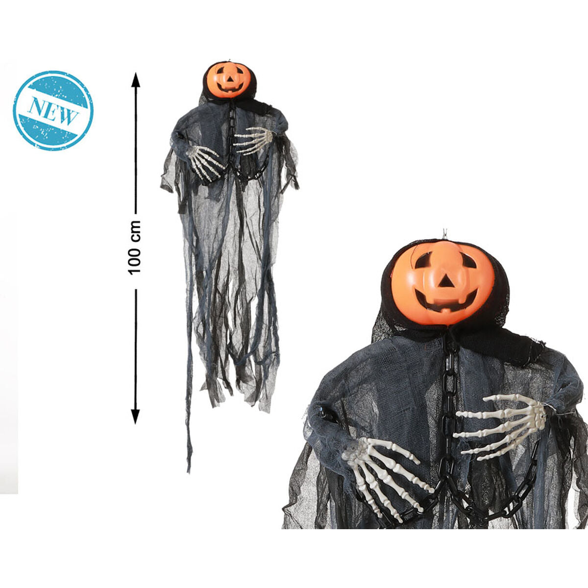 Halloweendekorationer 100 x 54 cm Pumpa-Hem och matlagning, Heminredning-BigBuy Home-peaceofhome.se