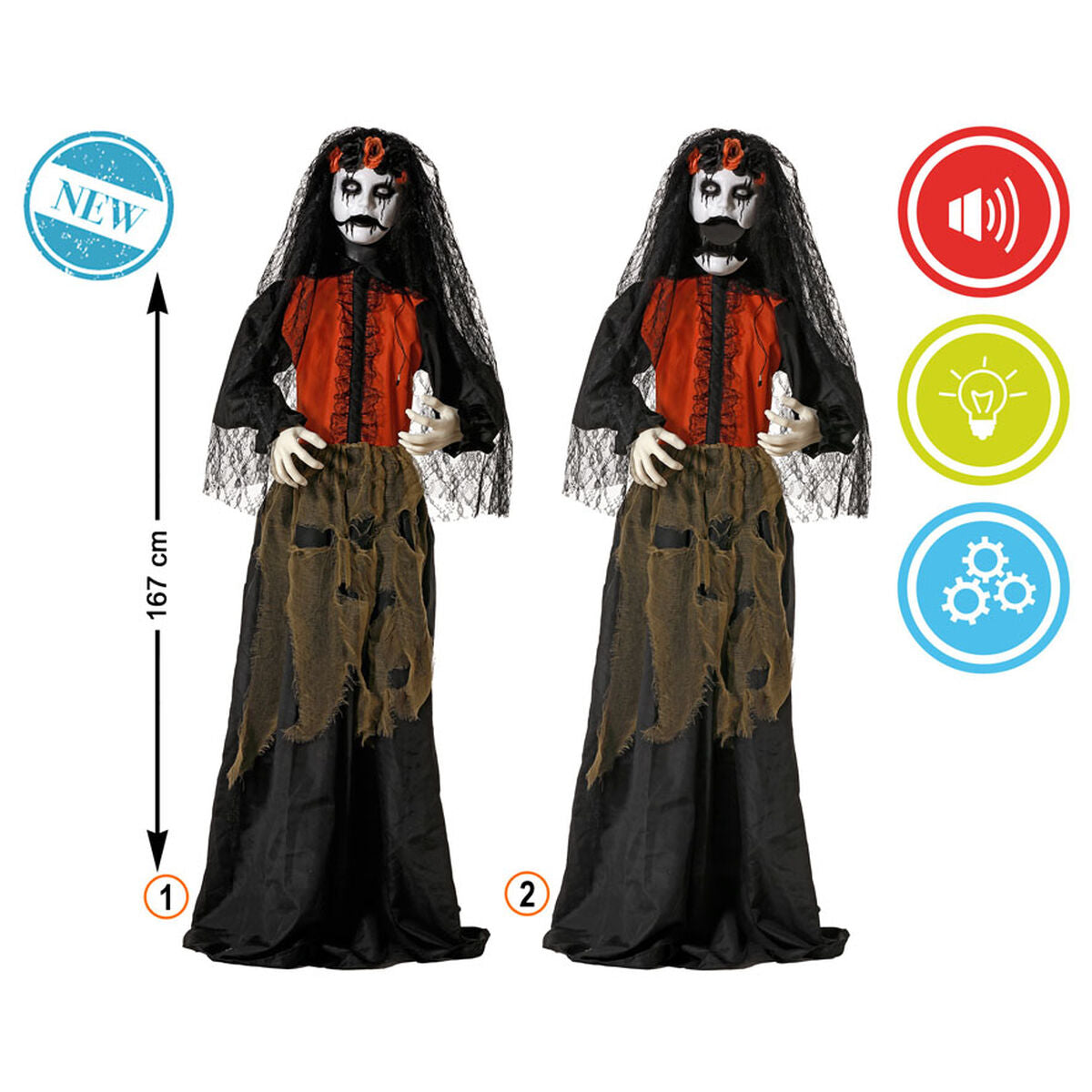 Halloweendekorationer 167 cm-Hem och matlagning, Heminredning-BigBuy Carnival-peaceofhome.se