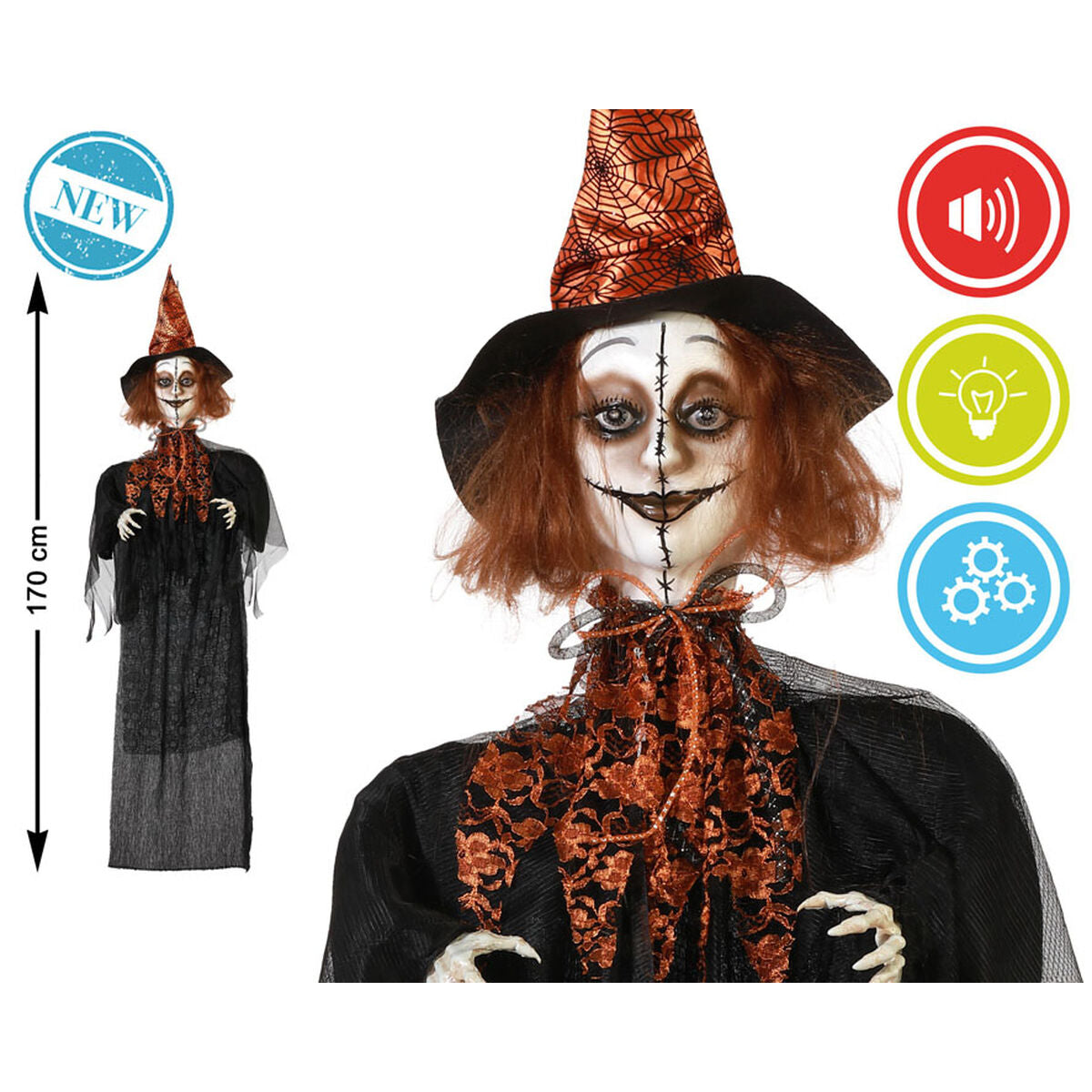 Halloweendekorationer 170 cm-Hem och matlagning, Heminredning-BigBuy Carnival-peaceofhome.se
