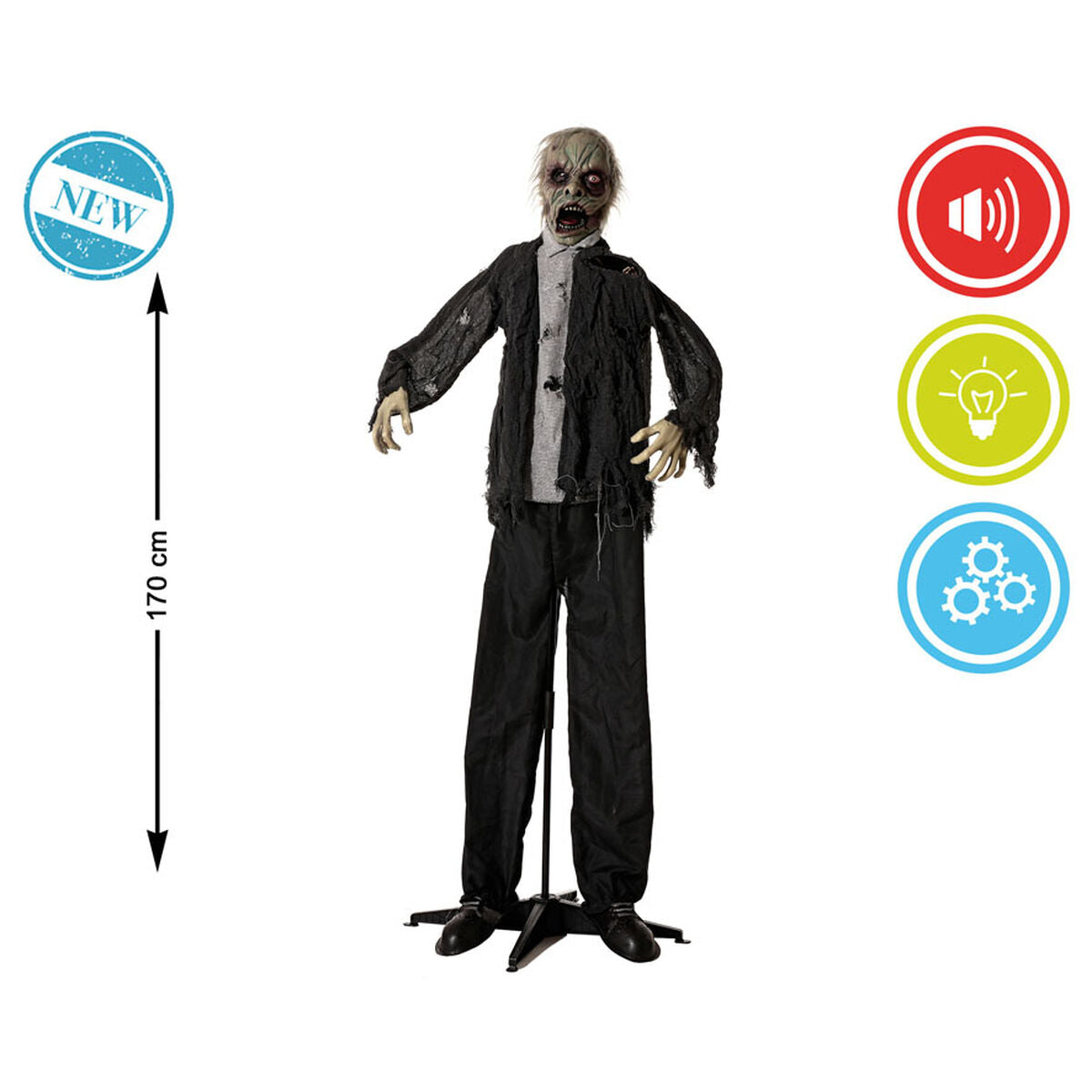 Halloweendekorationer 170 x 120 x 18 cm Zombie-Hem och matlagning, Heminredning-BigBuy Carnival-peaceofhome.se