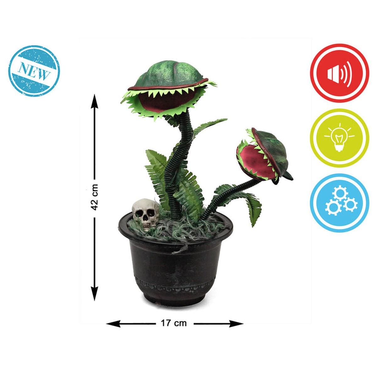 Halloweendekorationer 42 x 17 x 17 cm Blomster-Hem och matlagning, Heminredning-BigBuy Carnival-peaceofhome.se