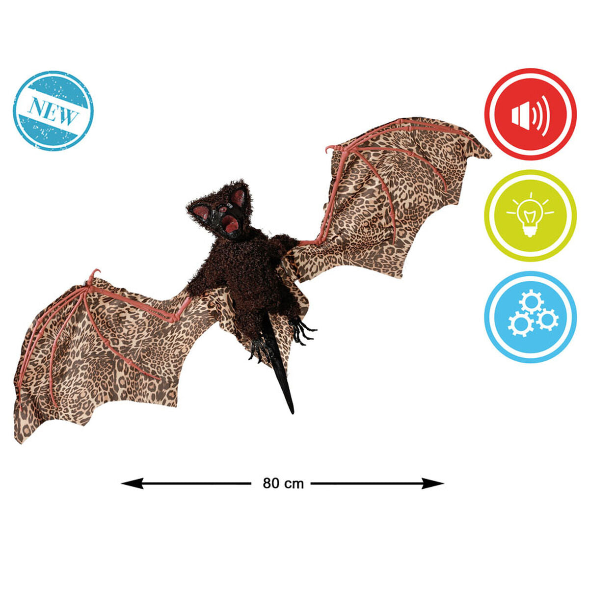 Halloweendekorationer 80 cm Svart Fladdermus-Hem och matlagning, Heminredning-BigBuy Carnival-peaceofhome.se