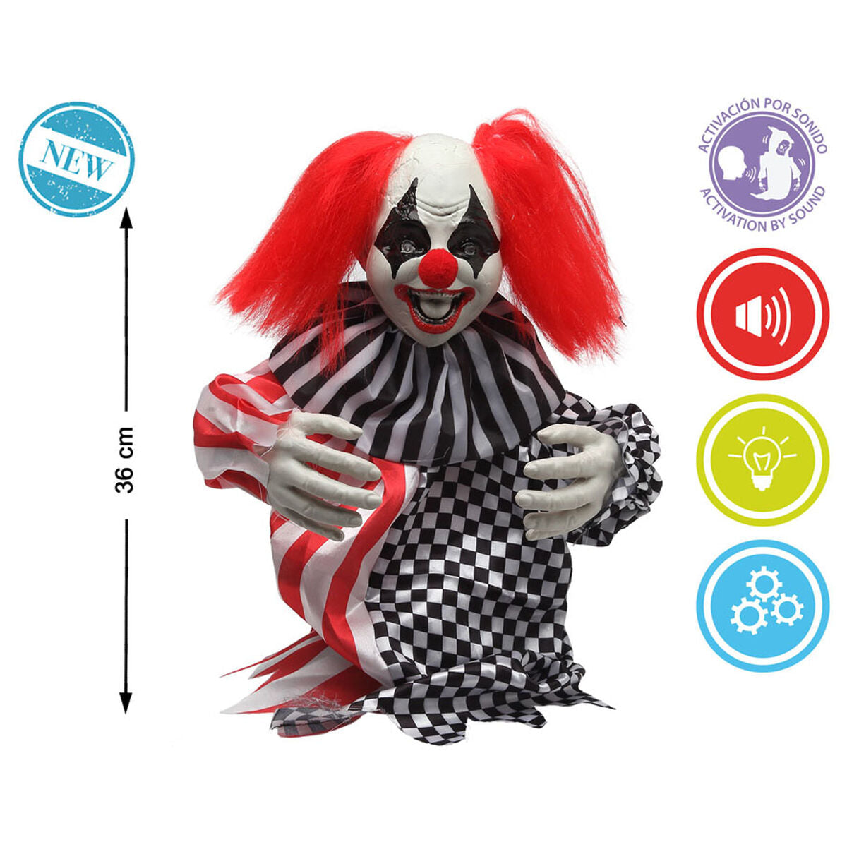 Halloweendekorationer Clown 36 cm-Hem och matlagning, Heminredning-BigBuy Home-peaceofhome.se