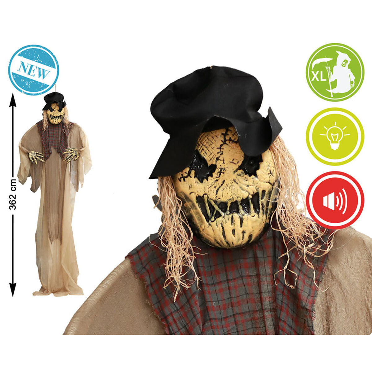 Halloweendekorationer Fågelskrämma-Hem och matlagning, Heminredning-BigBuy Carnival-peaceofhome.se