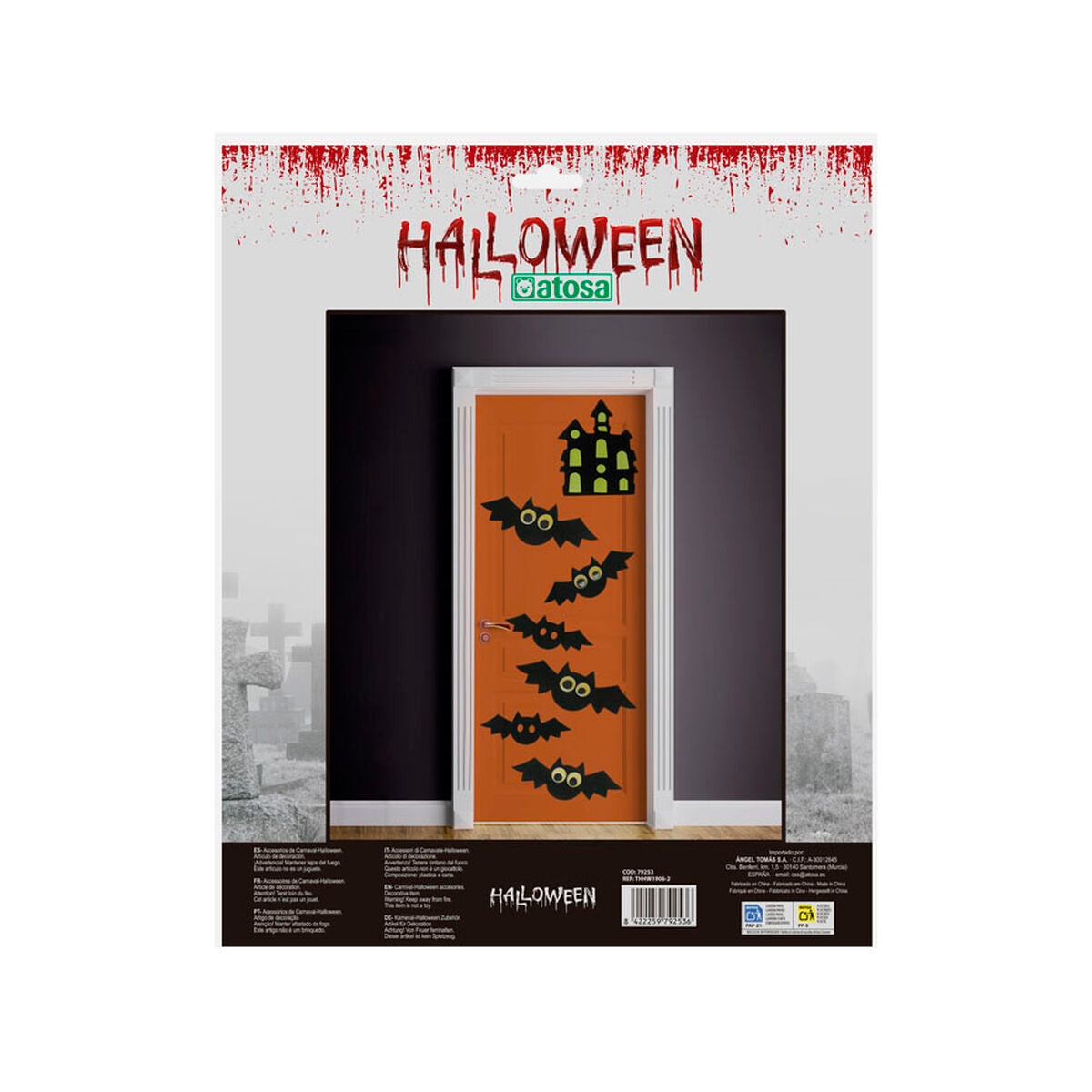 Halloweendekorationer Fladdermus 7 Delar-Hem och matlagning, Heminredning-BigBuy Home-peaceofhome.se