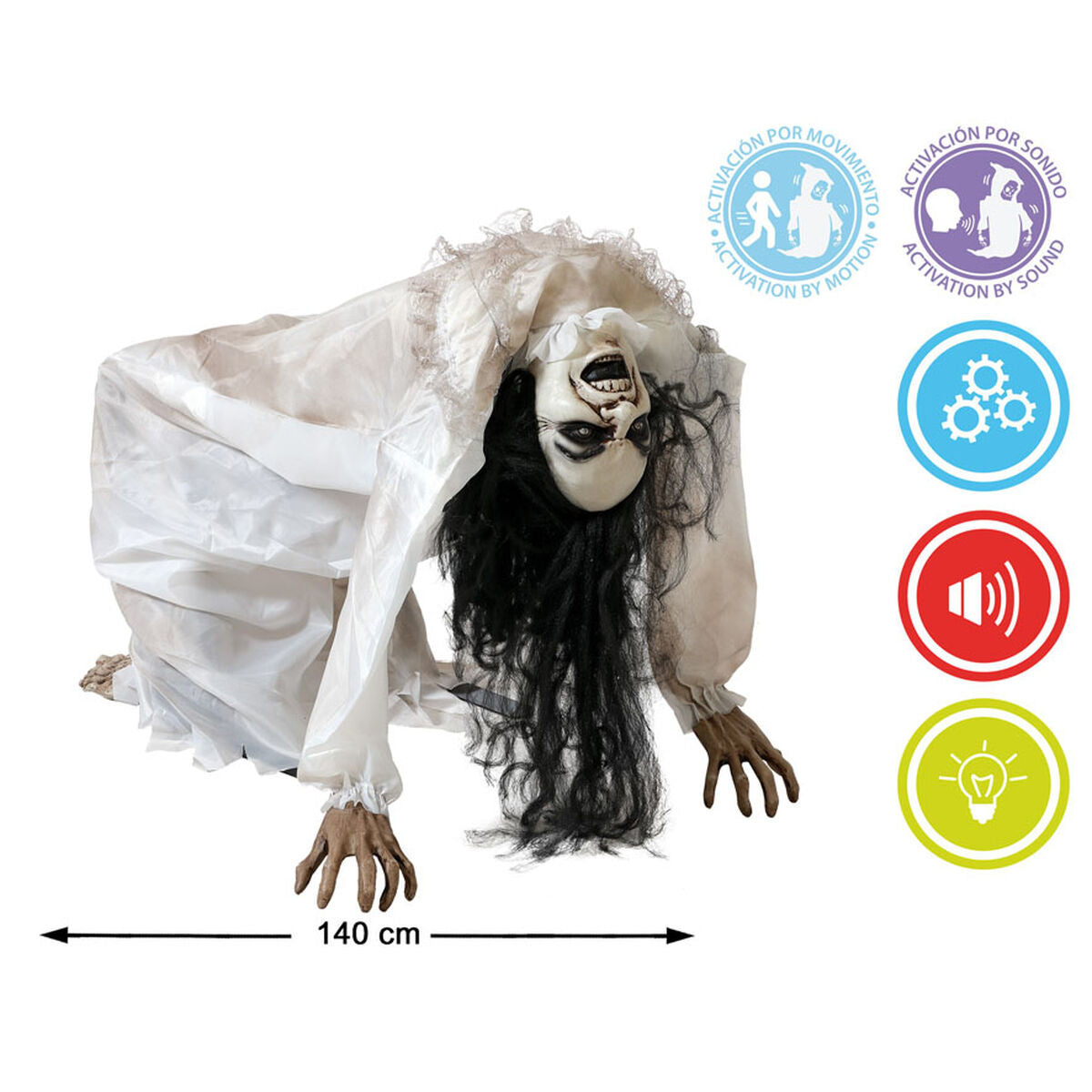 Halloweendekorationer Galen flicka 90 x 140 x 60 cm-Hem och matlagning, Heminredning-BigBuy Carnival-peaceofhome.se