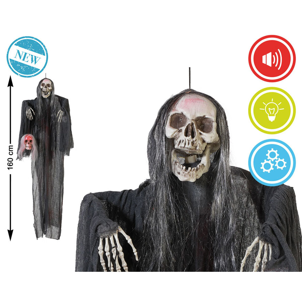 Halloweendekorationer Monster 160 cm-Hem och matlagning, Heminredning-BigBuy Carnival-peaceofhome.se