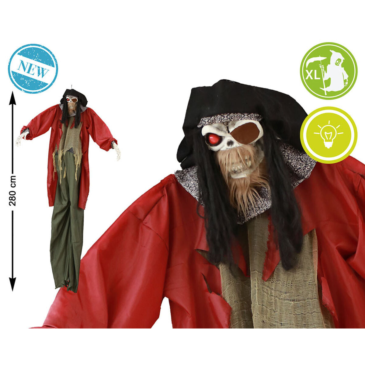 Halloweendekorationer Pirat 280 cm-Hem och matlagning, Heminredning-BigBuy Carnival-peaceofhome.se