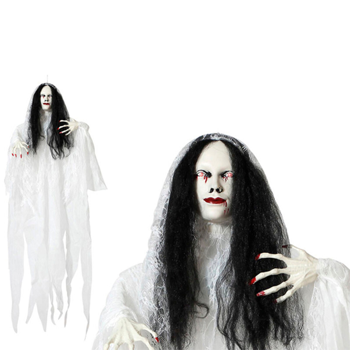 Halloweendekorationer S1125772 Vit 120 cm-Hem och matlagning, Heminredning-BigBuy Home-peaceofhome.se