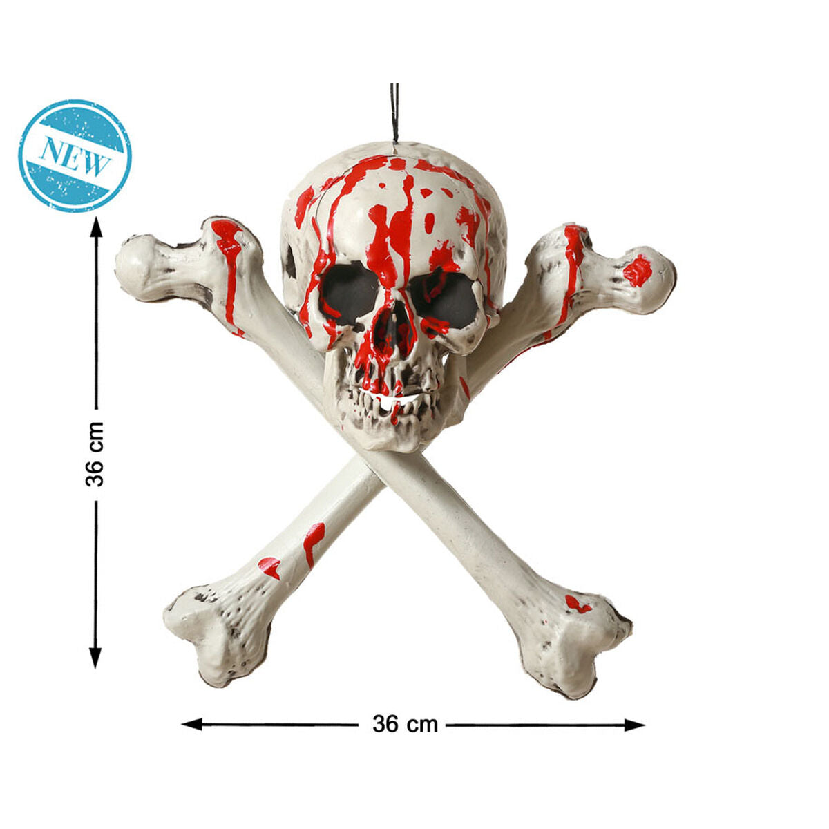 Halloweendekorationer Skalle 36 x 36 cm-Hem och matlagning, Heminredning-BigBuy Carnival-peaceofhome.se