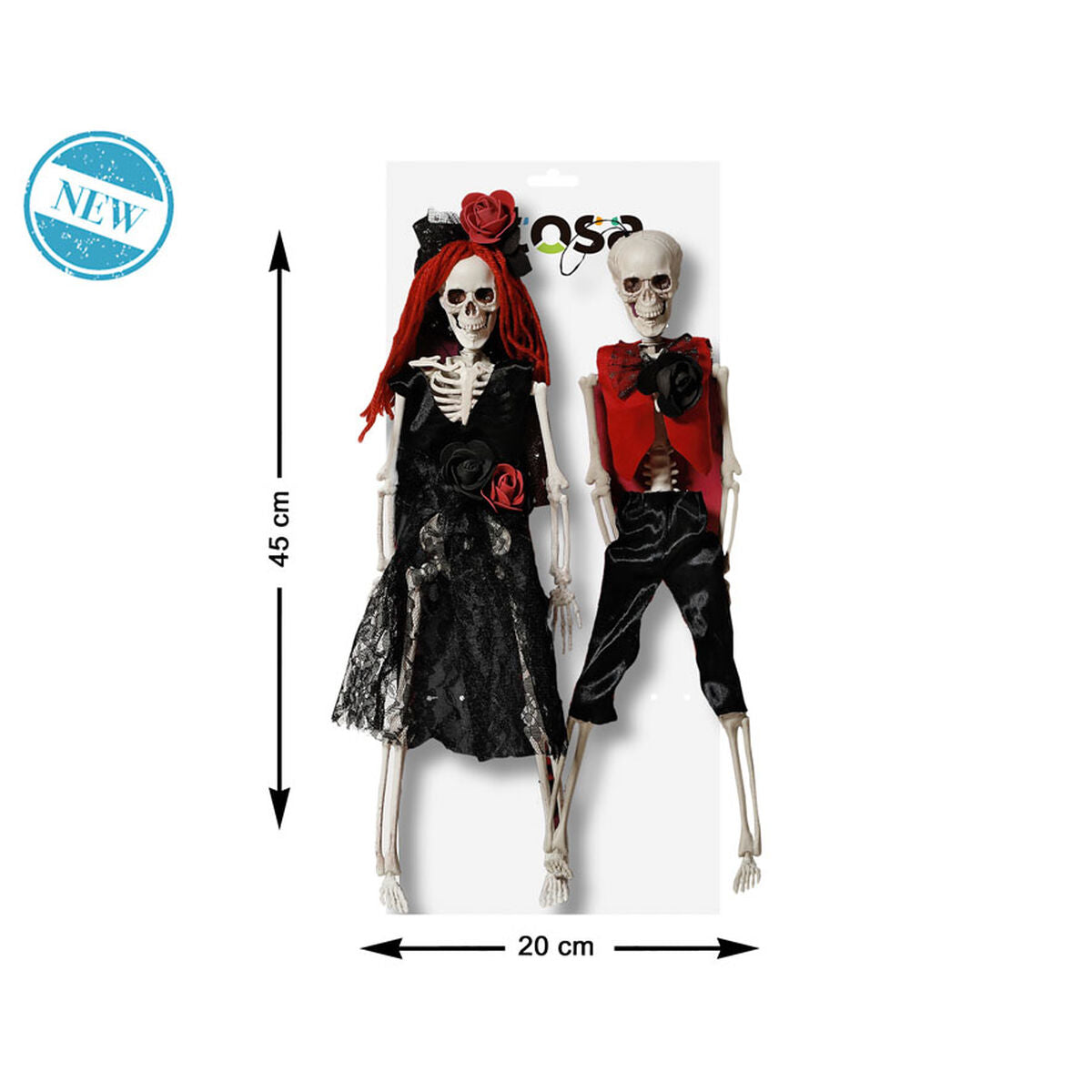 Halloweendekorationer Skelett 45 x 20 cm-Hem och matlagning, Heminredning-BigBuy Carnival-peaceofhome.se