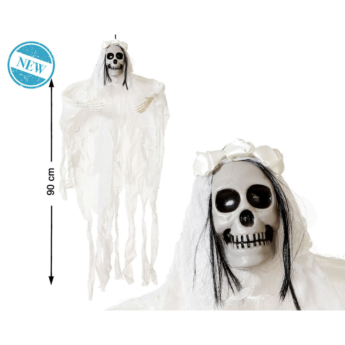 Halloweendekorationer Skelett 90 x 70 cm-Hem och matlagning, Heminredning-BigBuy Home-peaceofhome.se