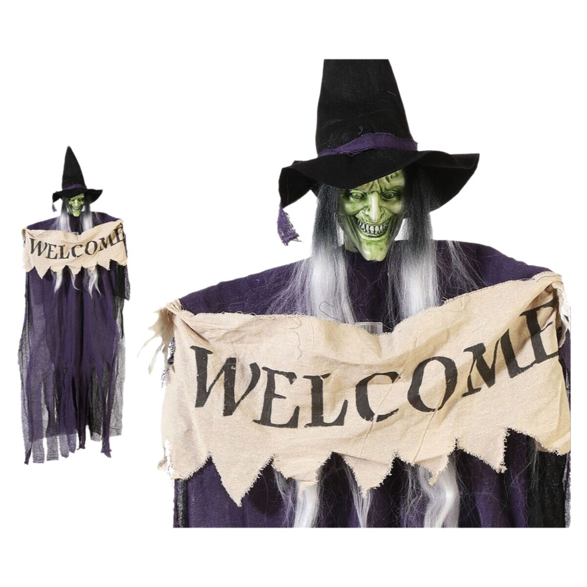 Halloweendekorationer Welcome Häxa 175 cm-Hem och matlagning, Heminredning-BigBuy Carnival-peaceofhome.se