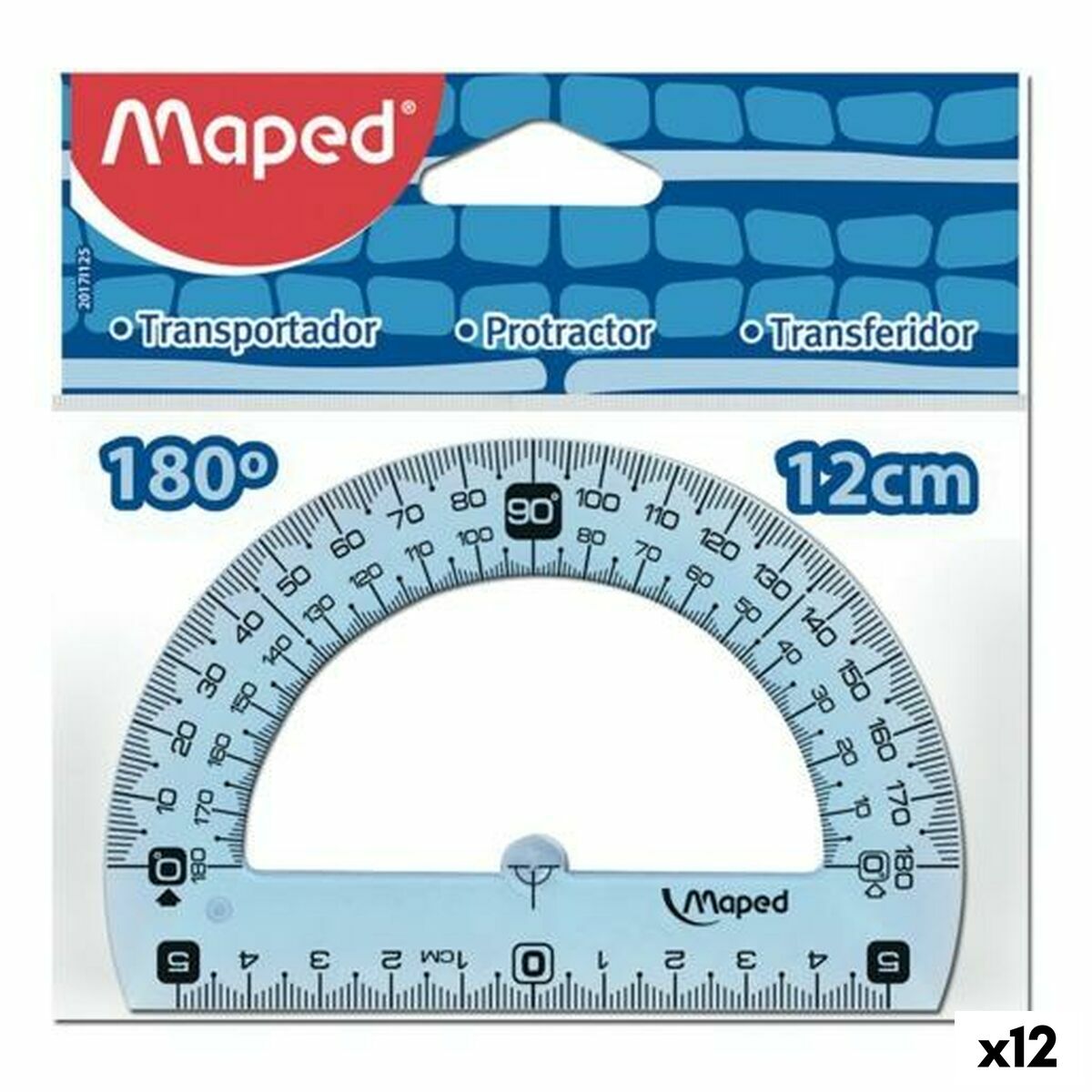 Halvcirkel Maped Geometric 180º Set Plast (12 antal)-Kontor och Kontorsmaterial, Kontorsmaterial-Maped-peaceofhome.se