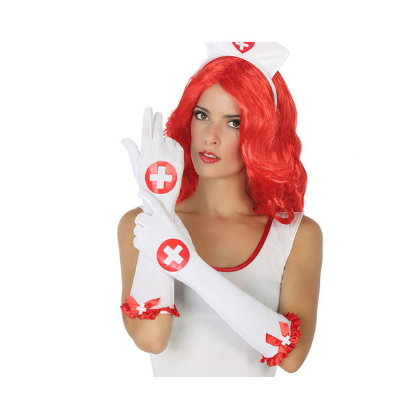 Handskar 42 cm Sjuksköterska Röd-Leksaker och spel, Fancy klänning och accessoarer-BigBuy Carnival-peaceofhome.se