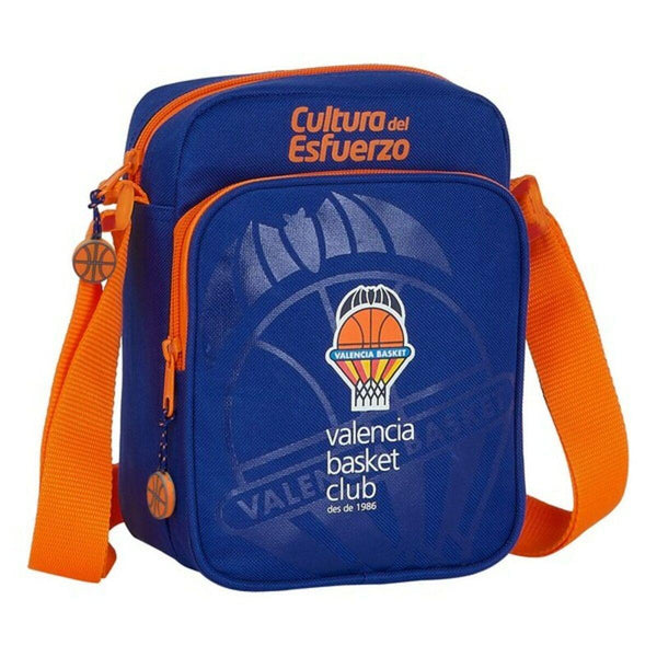 Handväska Valencia Basket Blå Orange (16 x 22 x 6 cm)-Bagage, påsar-Valencia Basket-peaceofhome.se