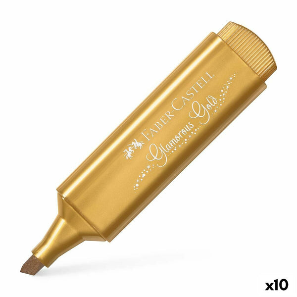 Highlighter Faber-Castell TEXTLINER 46 Gyllene (10 antal)-Kontor och Kontorsmaterial, Kulspetspennor, pennor och skrivverktyg-Faber-Castell-peaceofhome.se