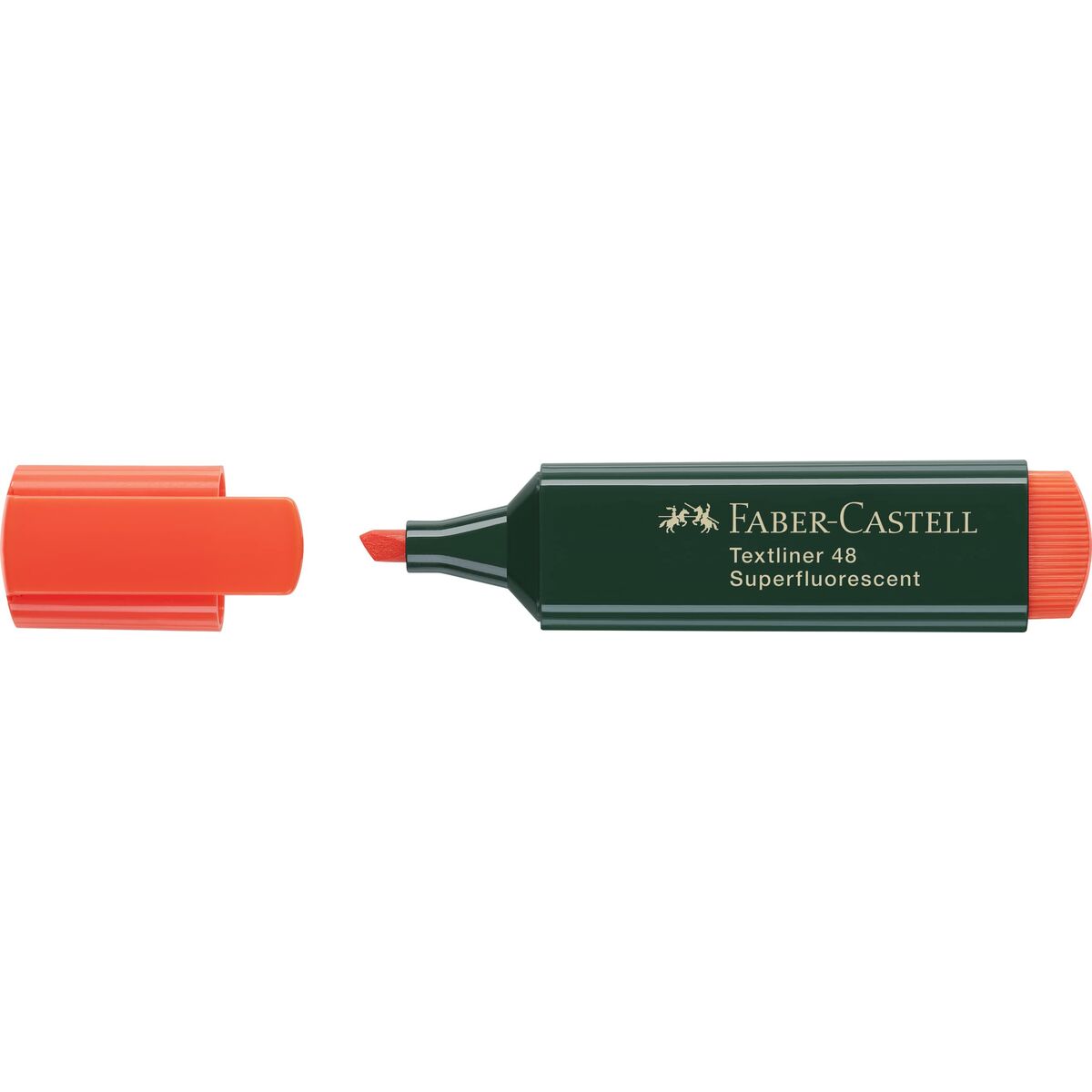 Highlighter Faber-Castell TEXTLINER 48 Orange (10 antal)-Kontor och Kontorsmaterial, Kulspetspennor, pennor och skrivverktyg-Faber-Castell-peaceofhome.se