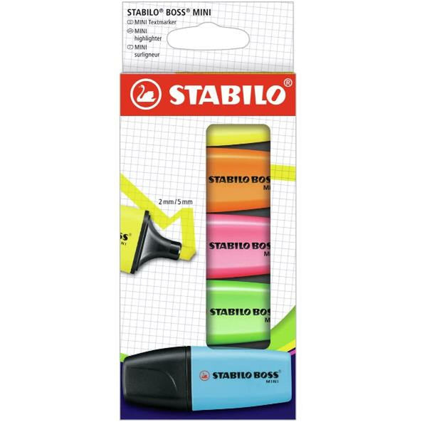 Highlighter Stabilo 07/5-2-01 Multicolour 5 Delar-Kontor och Kontorsmaterial, Kulspetspennor, pennor och skrivverktyg-Stabilo-peaceofhome.se
