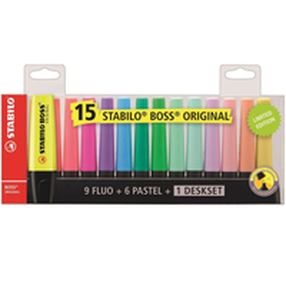 Highlighter Stabilo 1868221 Multicolour 15 Delar-Kontor och Kontorsmaterial, Kulspetspennor, pennor och skrivverktyg-Stabilo-peaceofhome.se