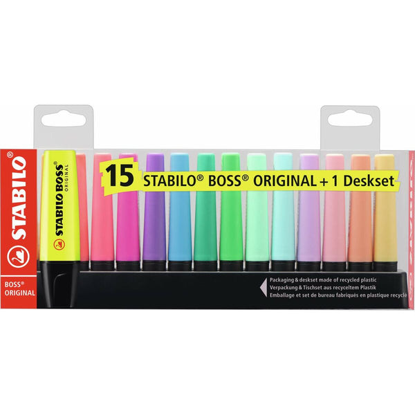 Highlighter Stabilo 7015-01-5 Multicolour-Kontor och Kontorsmaterial, Kulspetspennor, pennor och skrivverktyg-Stabilo-peaceofhome.se