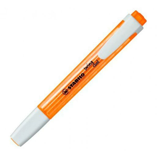 Highlighter Stabilo Swing Cool Orange (10 antal)-Kontor och Kontorsmaterial, Kulspetspennor, pennor och skrivverktyg-Stabilo-peaceofhome.se