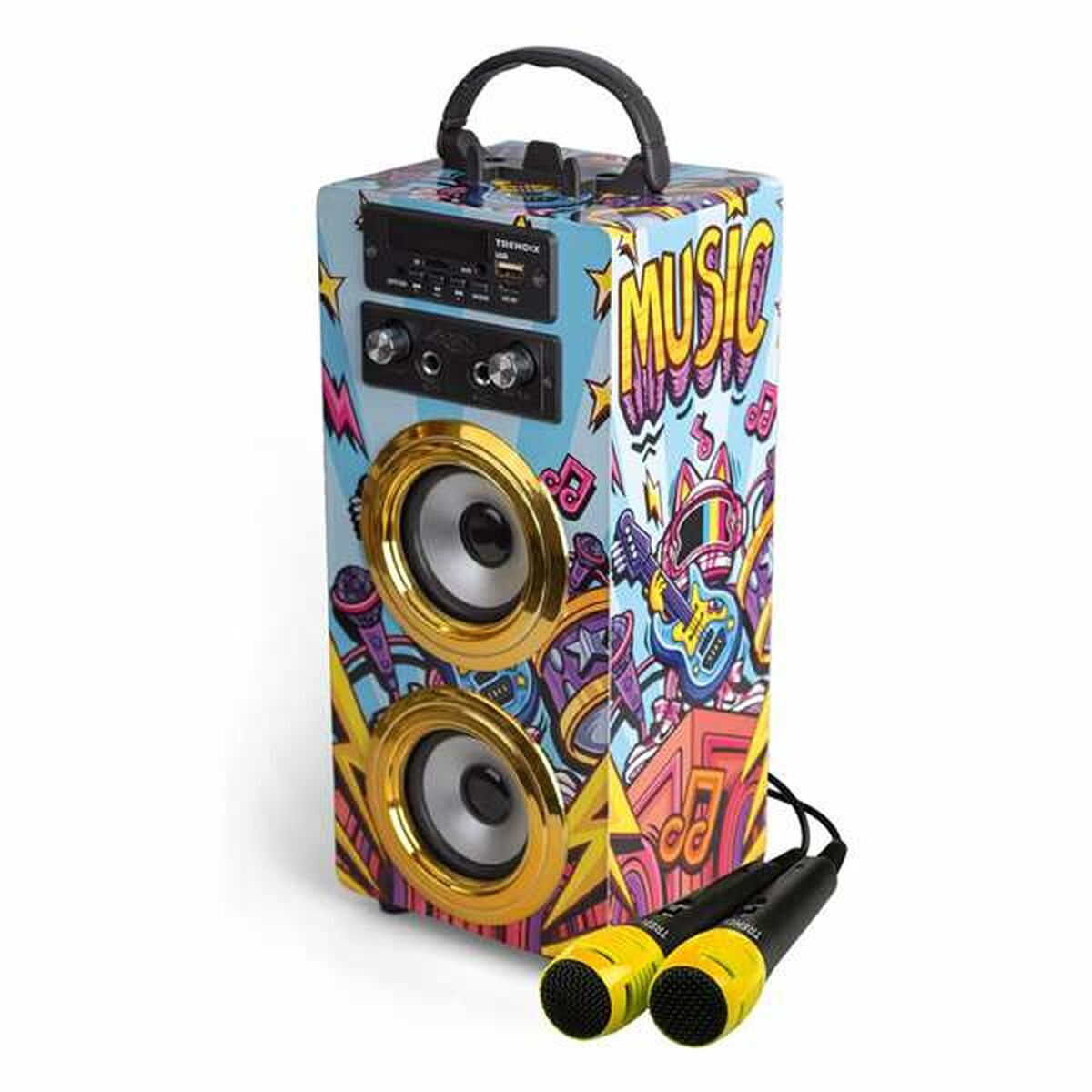 Högtalare med Karaoke Mikrofon-Leksaker och spel, Elektroniska leksaker-BigBuy Kids-peaceofhome.se