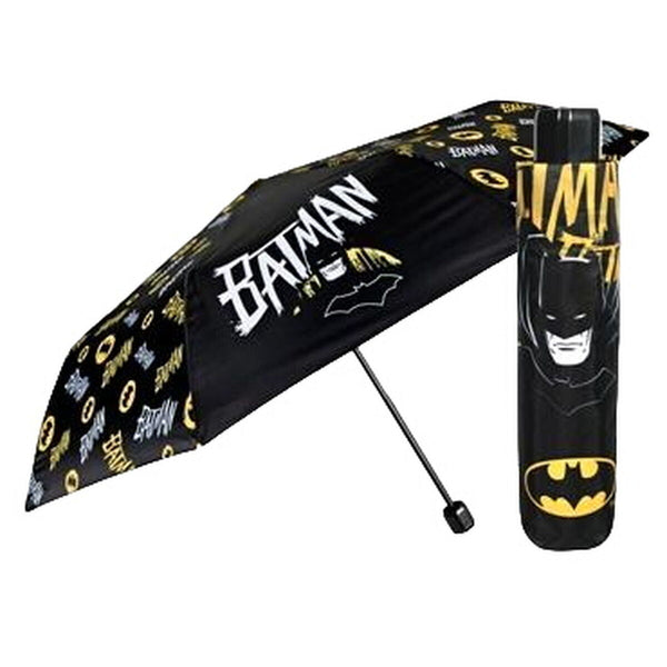 Hopfällbart paraply Batman Perletti Svart Ø 91 cm Barn-Bagage, Paraplyer-Batman-peaceofhome.se