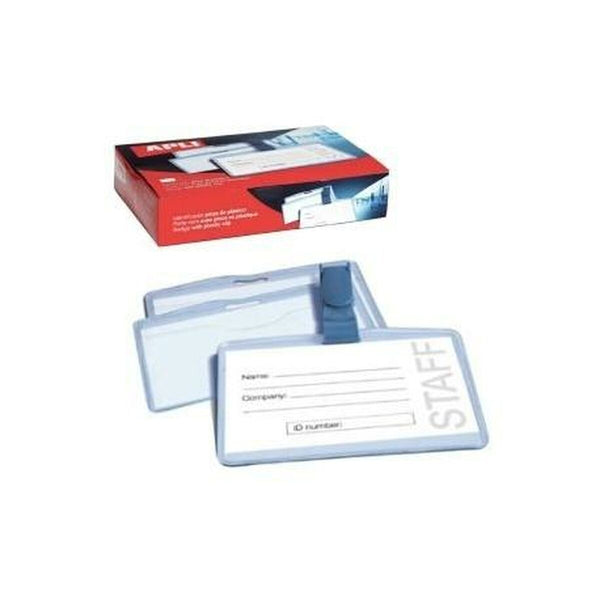 ID-kortshållare Apli Transparent Plast 25 Delar 90 x 56 mm-Kontor och Kontorsmaterial, Kontorsmaterial-Apli-peaceofhome.se