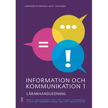 Information och kommunikation 1 Lärarhandledning (nedladdningsbar)-Digitala böcker-Liber-peaceofhome.se