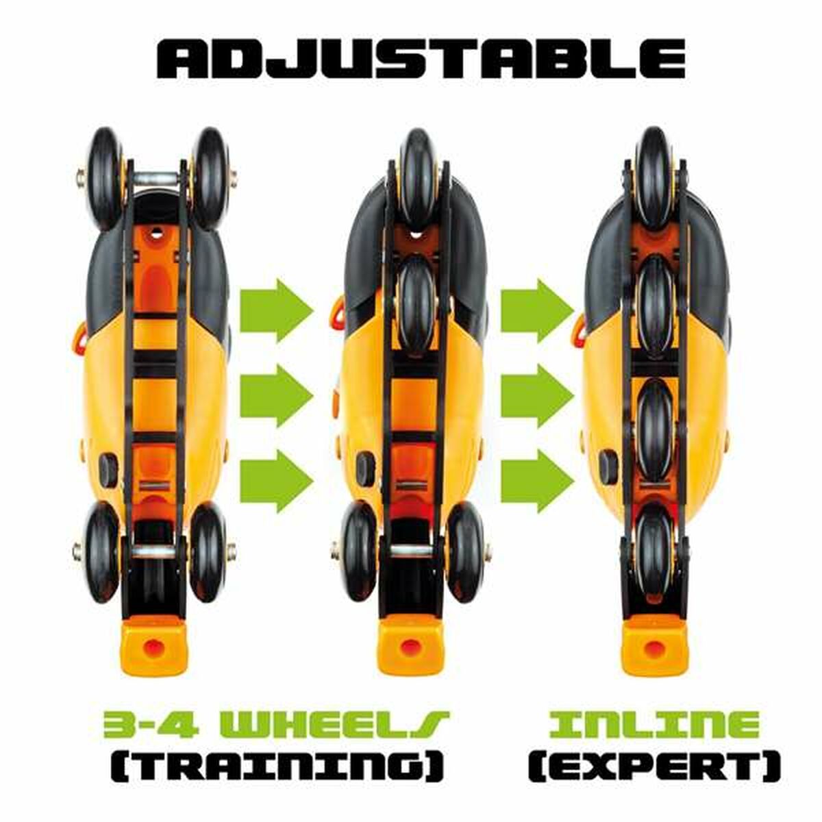 Inlines Moltó Orange Justerbar 35-38-Leksaker och spel, Sport och utomhus-Moltó-peaceofhome.se