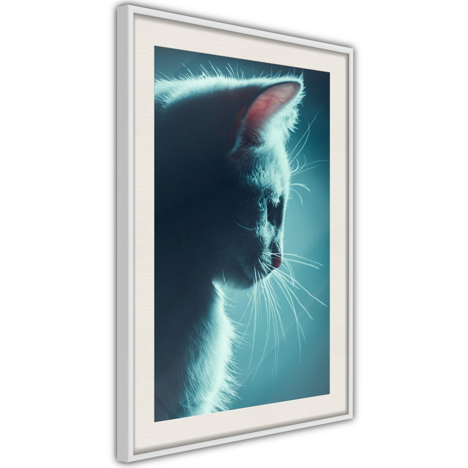 Inramad Poster / Tavla - Adorable Furball-Affisch-Artgeist-peaceofhome.se