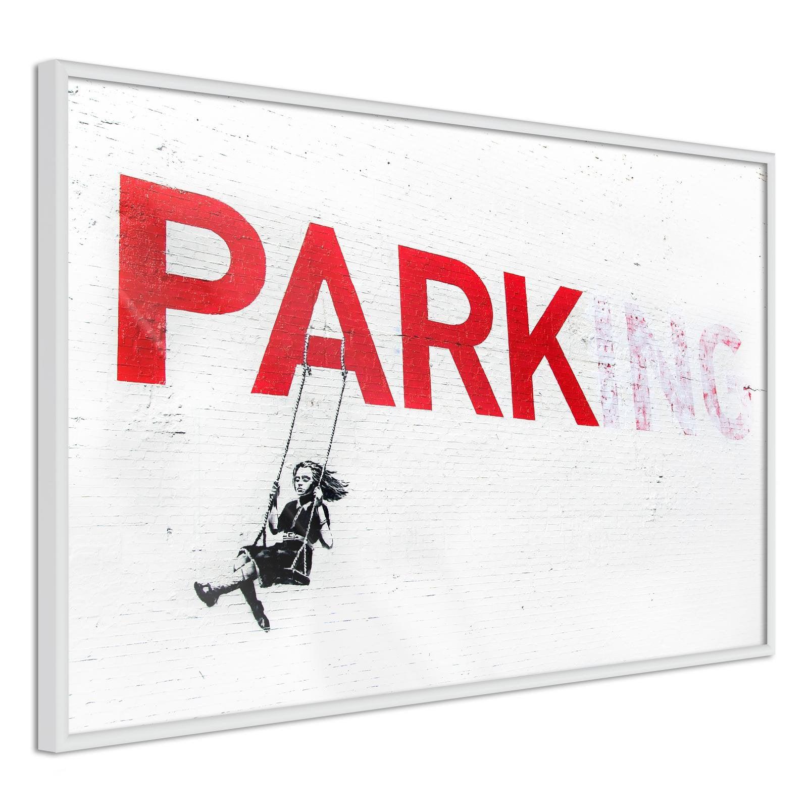 Inramad Poster / Tavla - Banksy: Park(ing)-Poster Inramad-Artgeist-peaceofhome.se