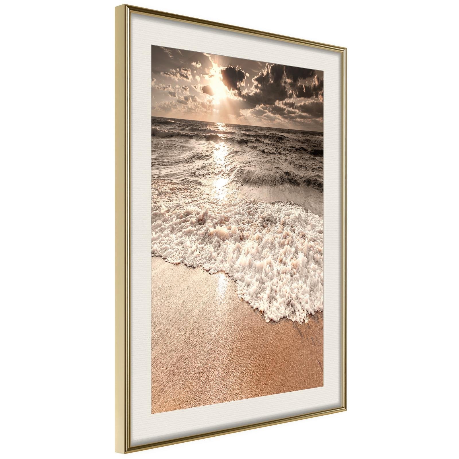 Inramad Poster / Tavla - Beach of Memories-Poster Inramad-Artgeist-peaceofhome.se