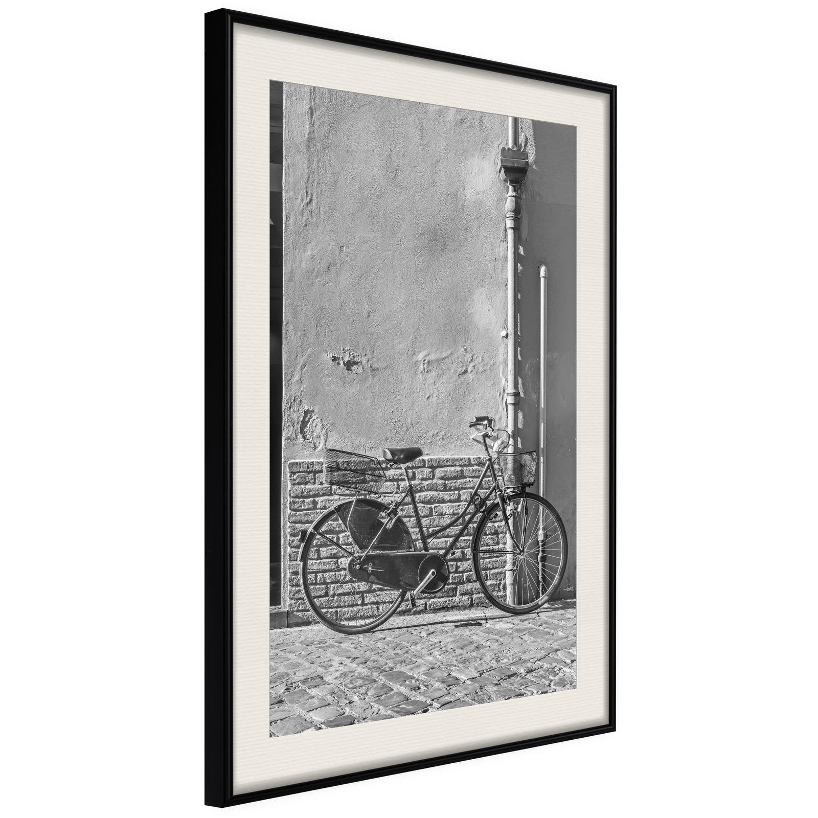 Inramad Poster / Tavla - Bicycle with Black Tires-Poster Inramad-Artgeist-peaceofhome.se