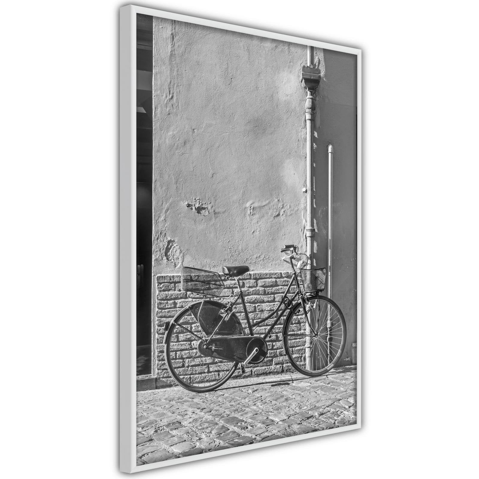 Inramad Poster / Tavla - Bicycle with Black Tires-Poster Inramad-Artgeist-peaceofhome.se