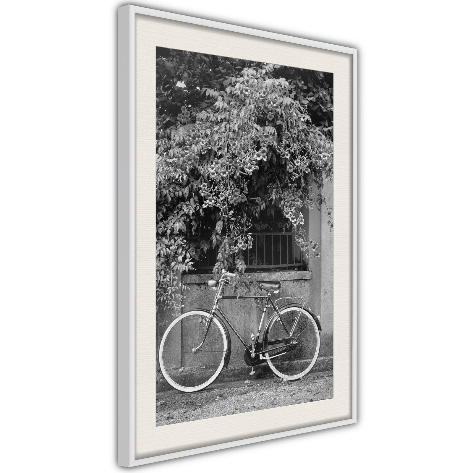 Inramad Poster / Tavla - Bicycle with White Tires-Poster Inramad-Artgeist-peaceofhome.se