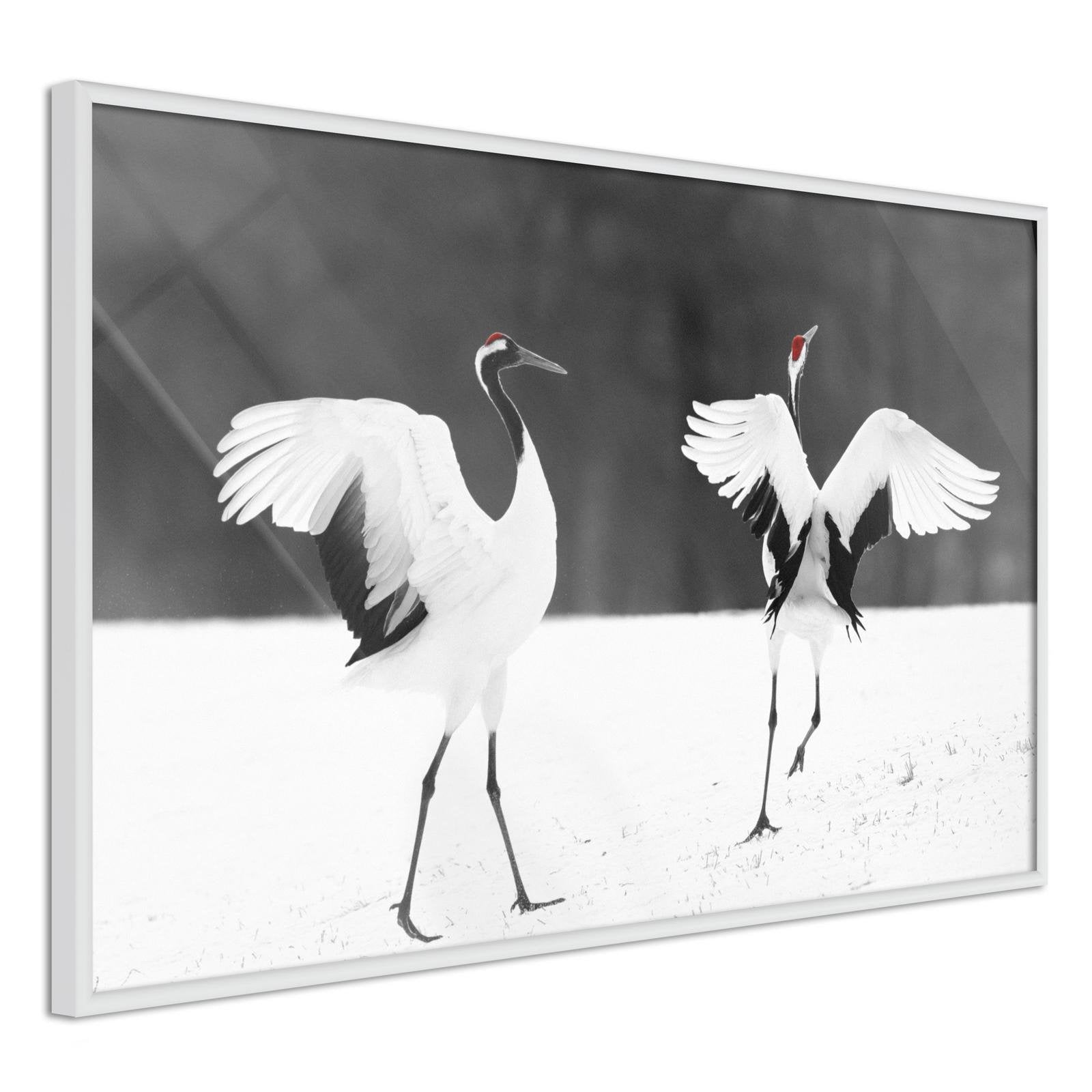 Inramad Poster / Tavla - Bird Date-Poster Inramad-Artgeist-peaceofhome.se