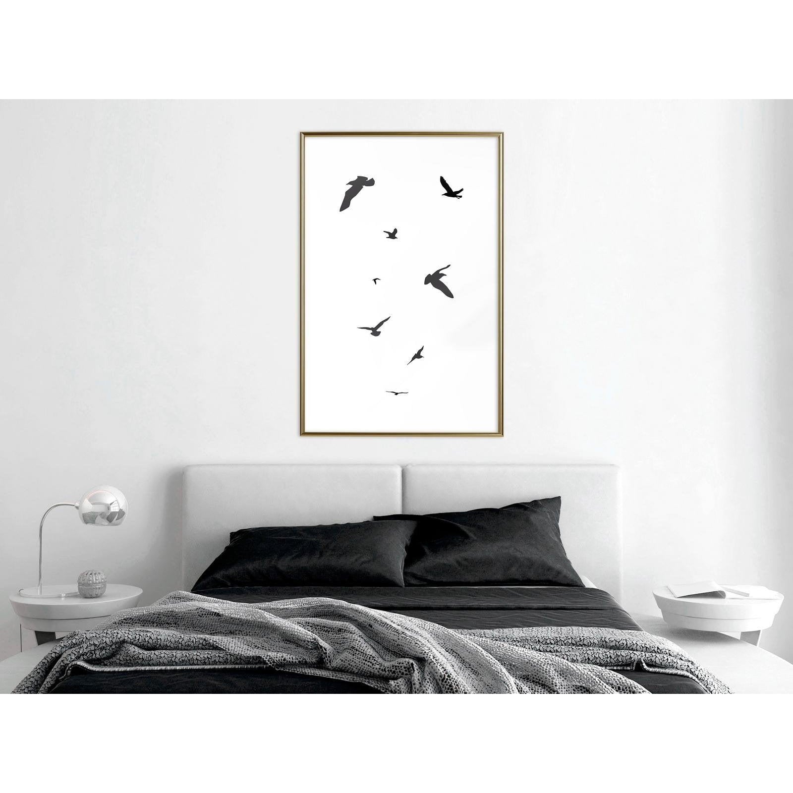 Inramad Poster / Tavla - Birds-Affisch-Artgeist-peaceofhome.se