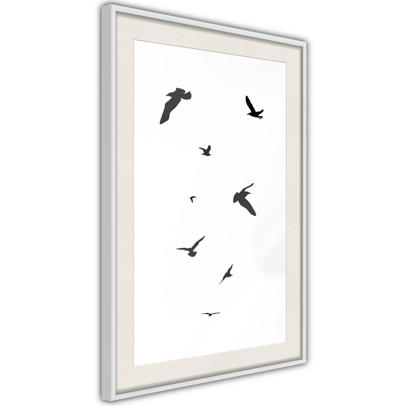 Inramad Poster / Tavla - Birds-Affisch-Artgeist-peaceofhome.se