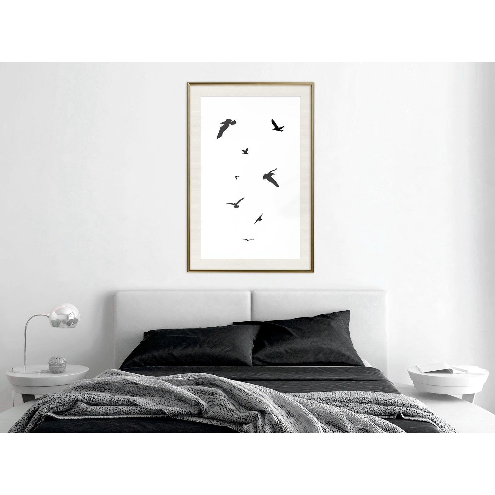 Inramad Poster / Tavla - Birds-Affisch-Artgeist-peaceofhome.se