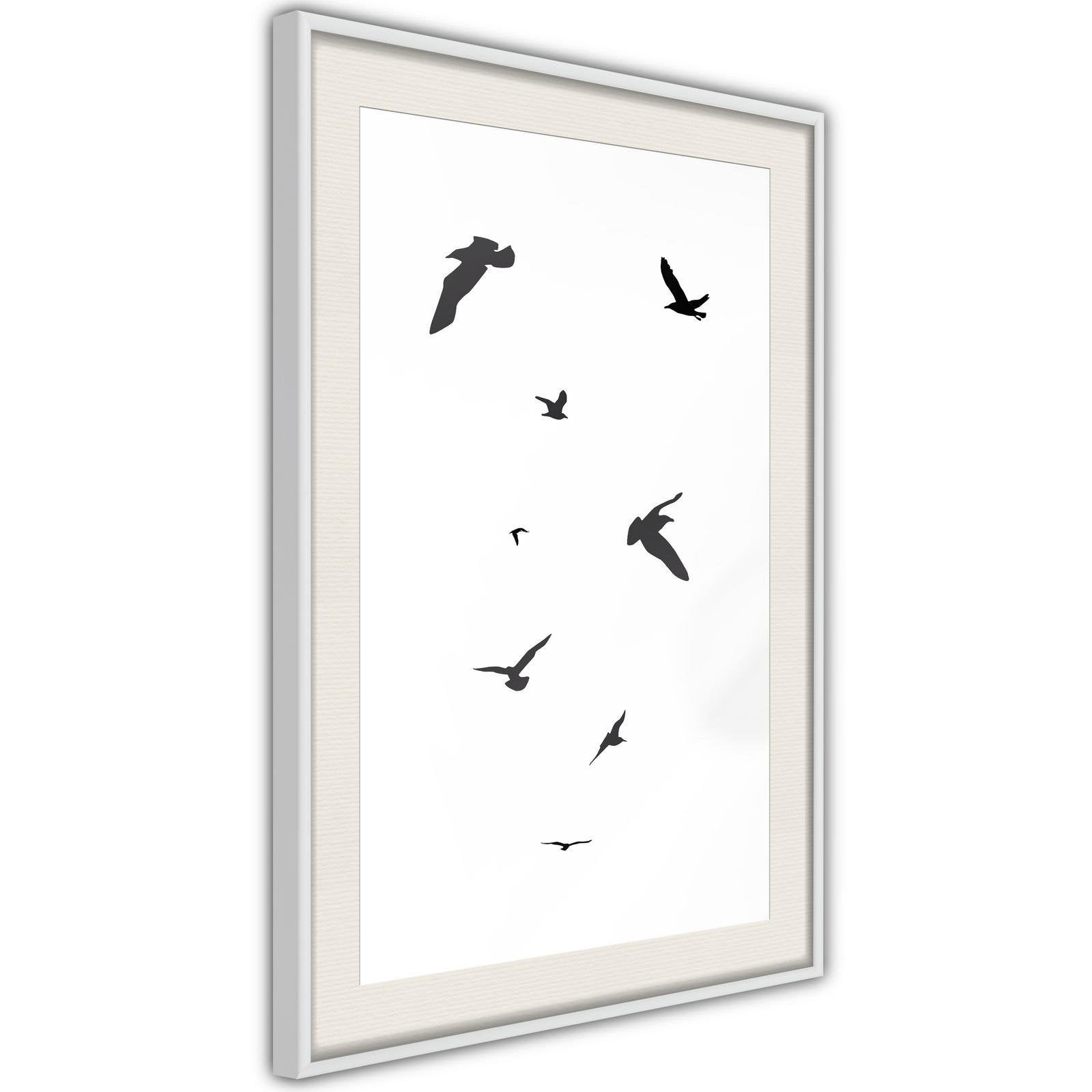 Inramad Poster / Tavla - Birds-Poster Inramad-Artgeist-peaceofhome.se