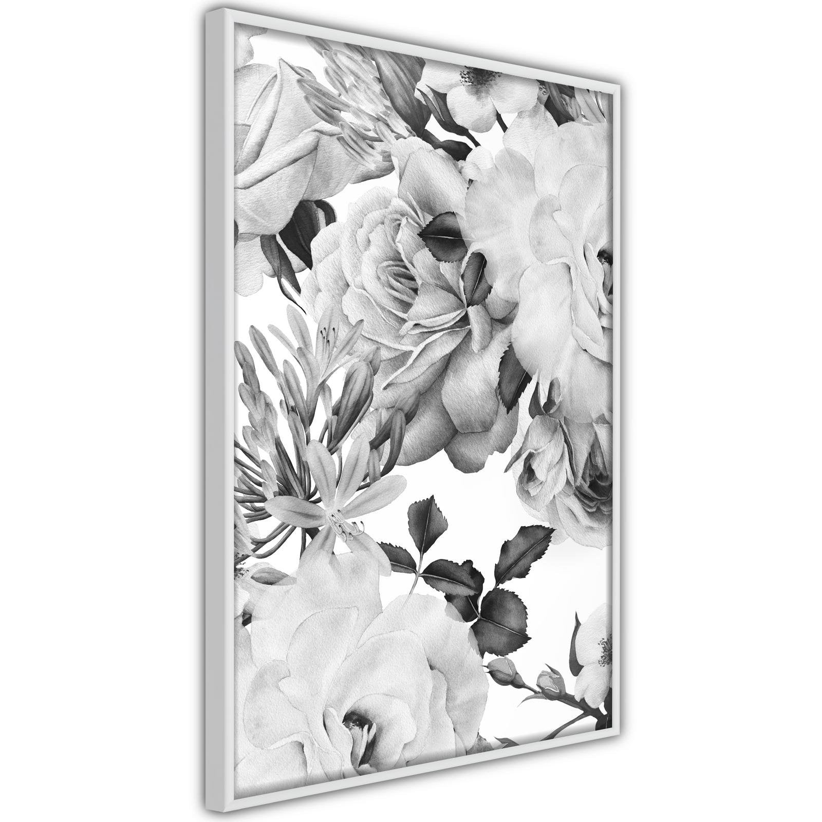 Inramad Poster / Tavla - Black and White Nature-Poster Inramad-Artgeist-peaceofhome.se