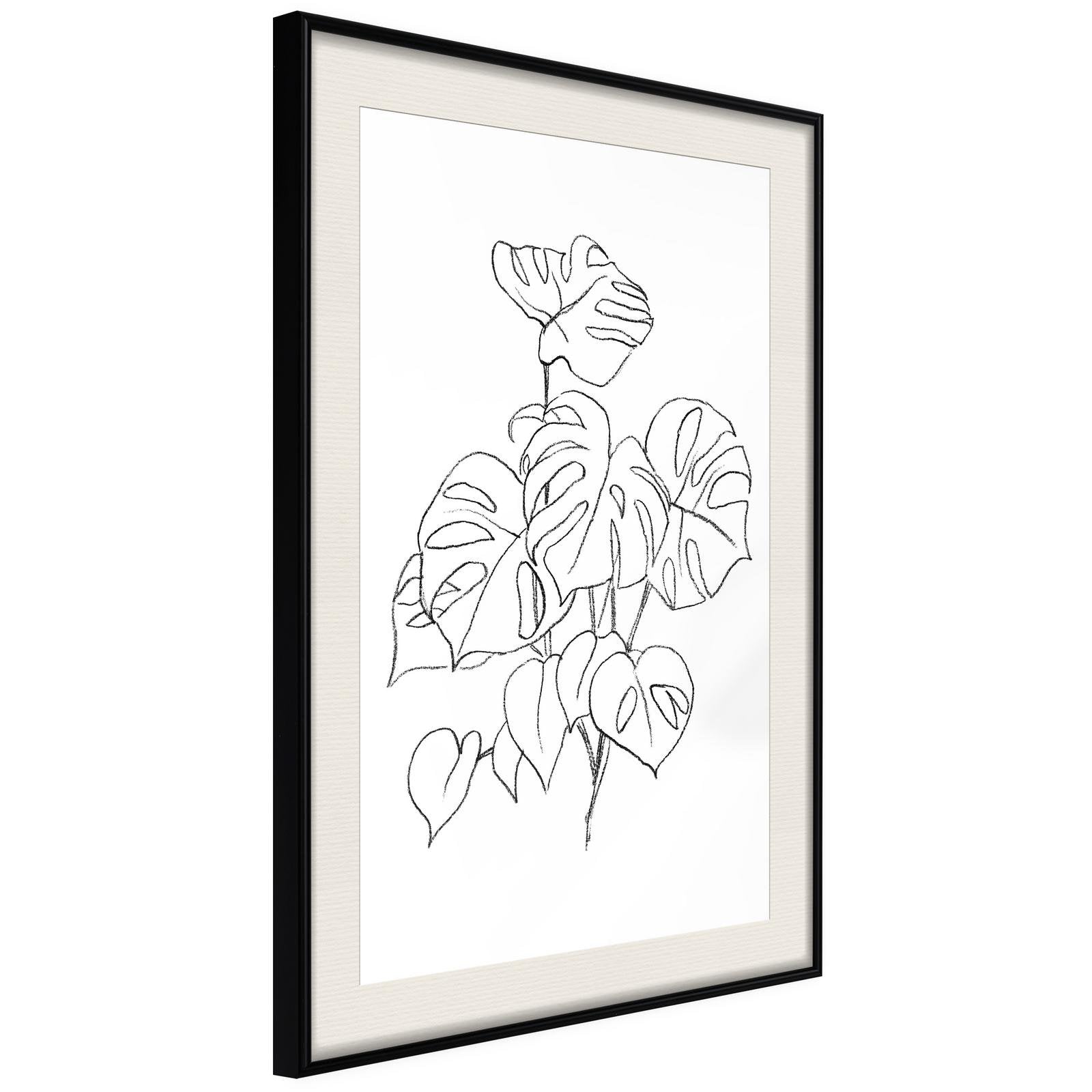 Inramad Poster / Tavla - Bouquet of Leaves-Poster Inramad-Artgeist-peaceofhome.se