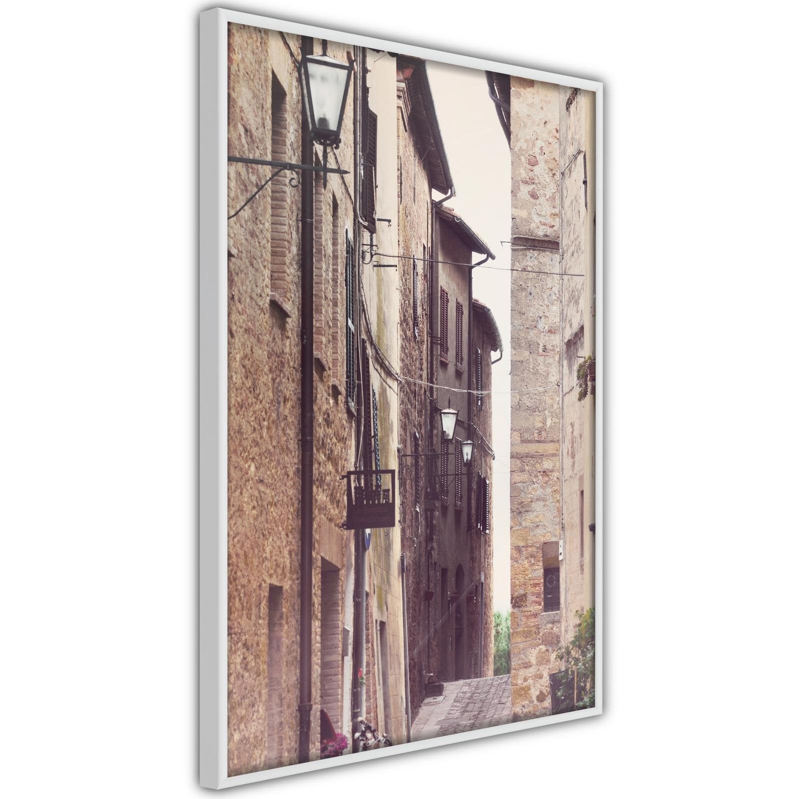 Inramad Poster / Tavla - Brick Buildings-Affisch-Artgeist-peaceofhome.se