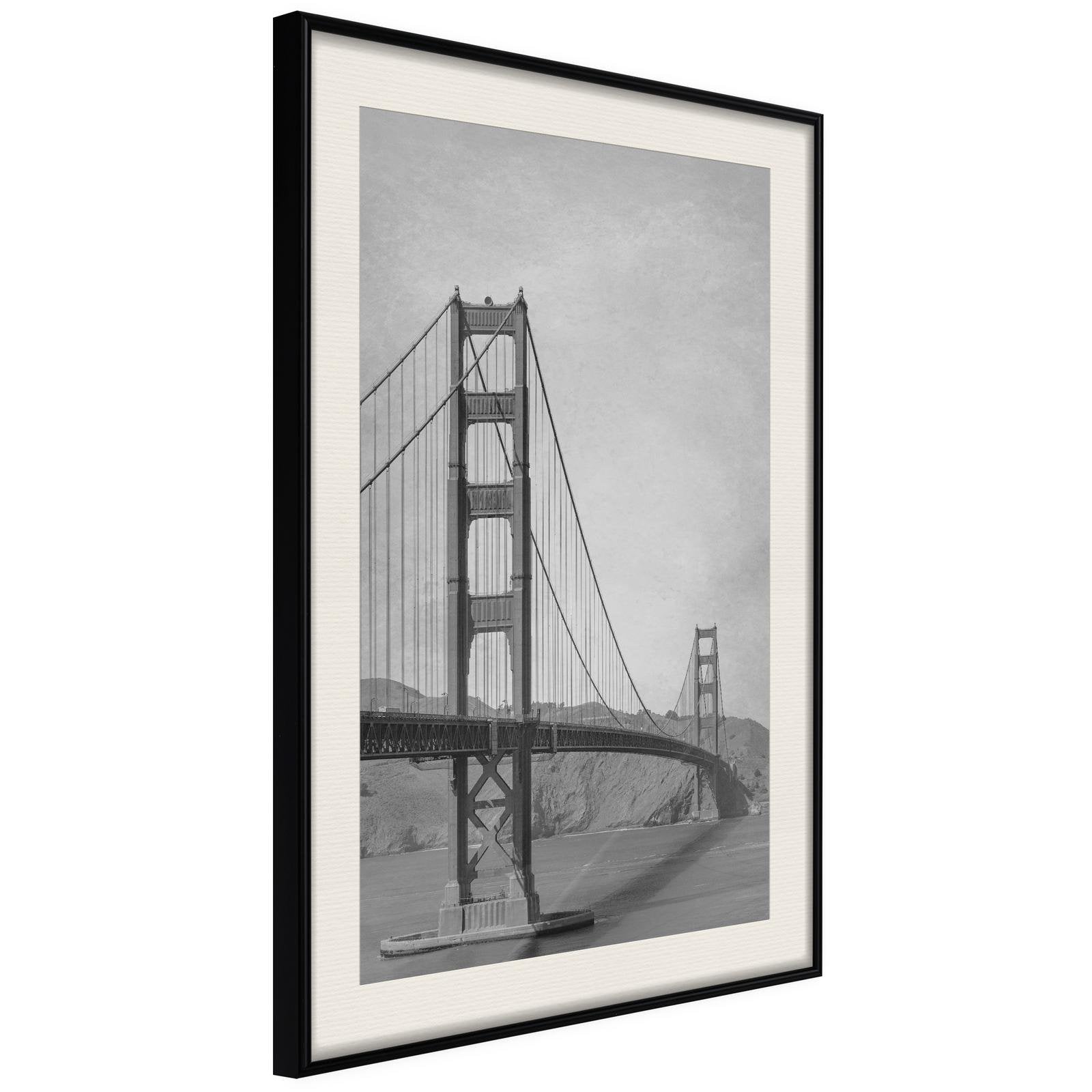 Inramad Poster / Tavla - Bridge in San Francisco II-Poster Inramad-Artgeist-peaceofhome.se