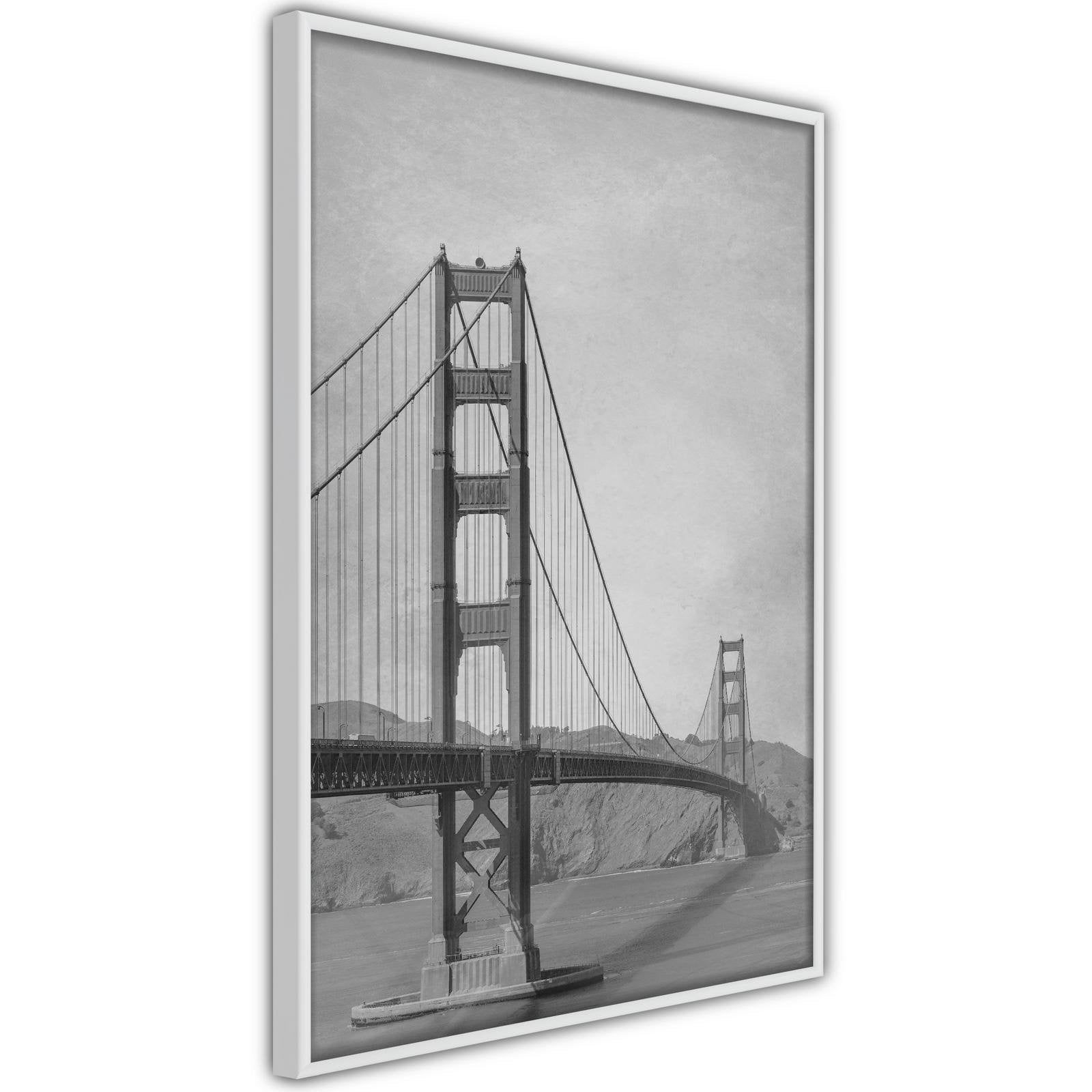 Inramad Poster / Tavla - Bridge in San Francisco II-Poster Inramad-Artgeist-peaceofhome.se