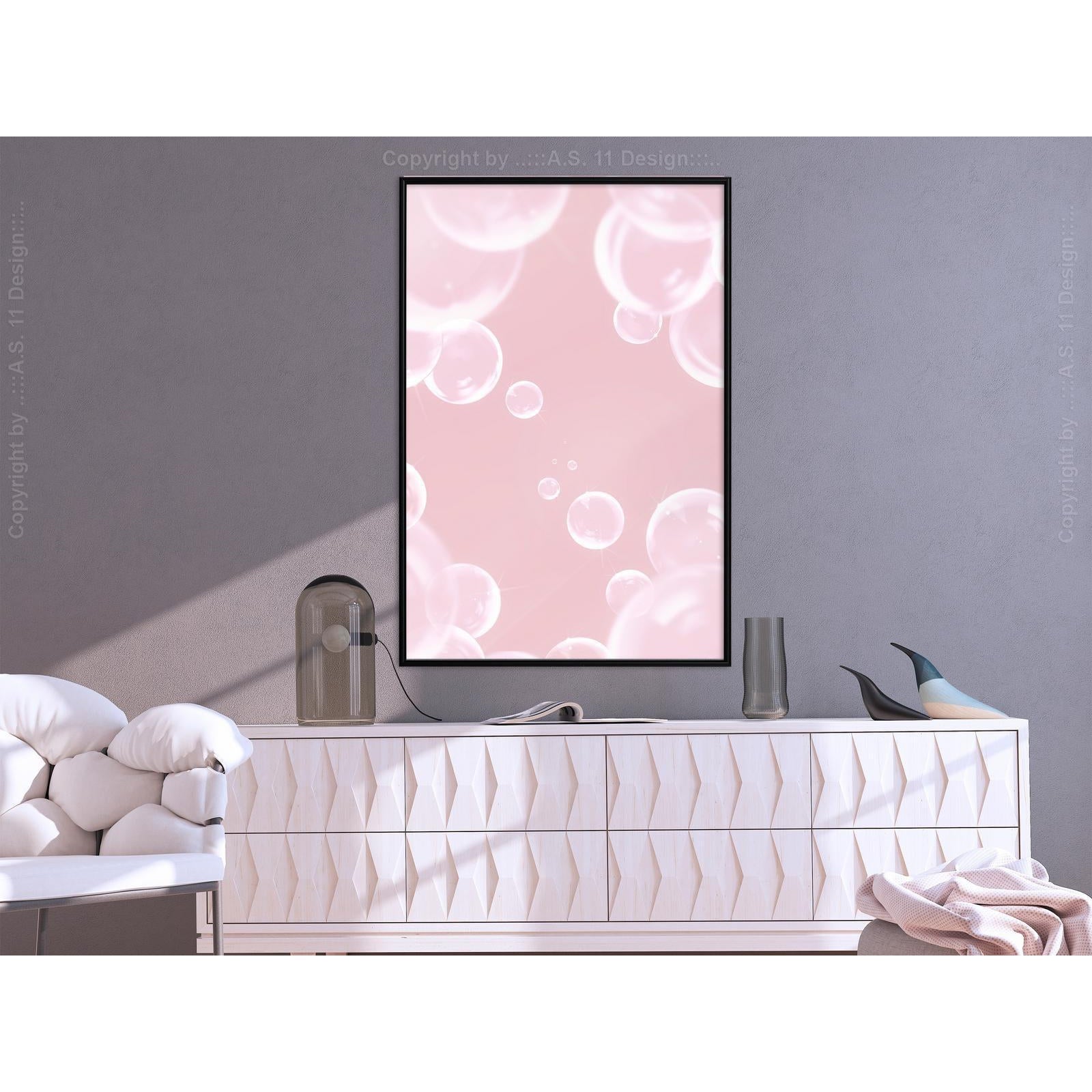 Inramad Poster / Tavla - Bubble Pleasure-Affisch-Artgeist-peaceofhome.se